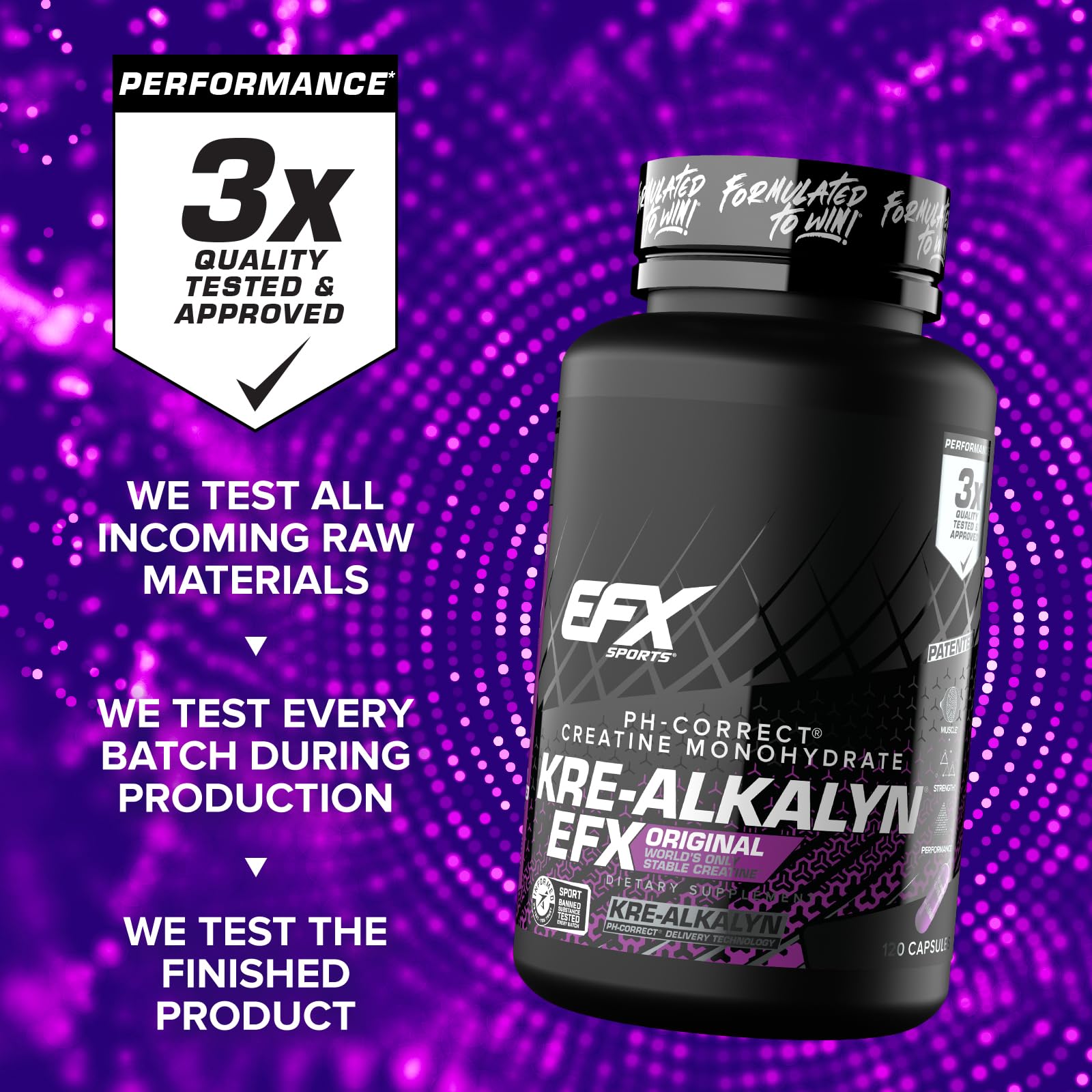 EFX Kre-Alkalyn EFX – Concentré de créatine pour potentiels performances.