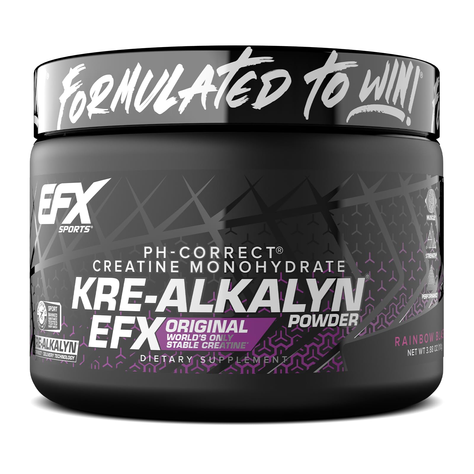 Kre-Alkalyn EFX en emballage, pratique à transporter pour l'entraînement