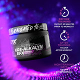 Poudre Kre-Alkalyn EFX soutient la pratique d'exercices de force et d'endurance