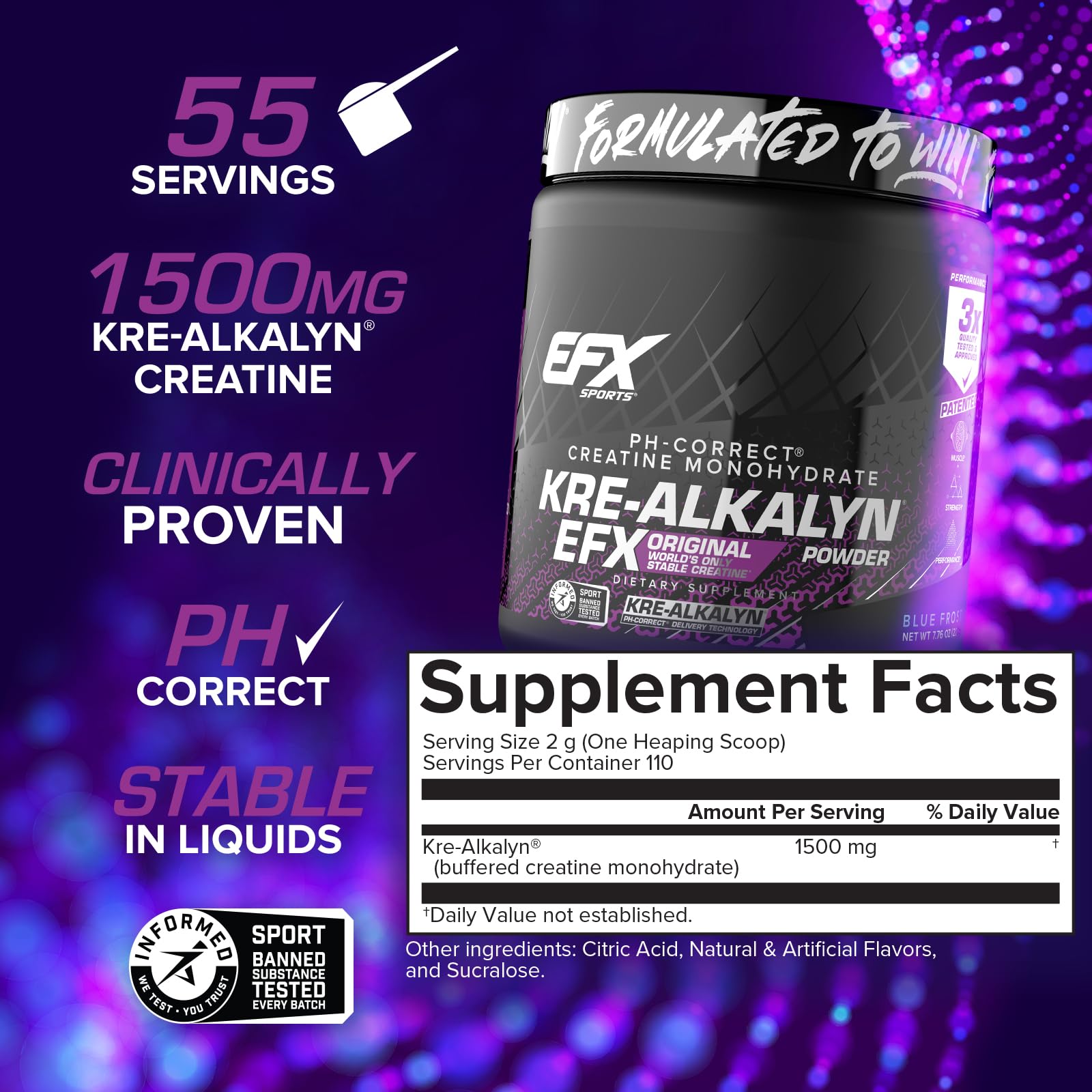Mélange Kre-Alkalyn EFX dans l’eau pour une séance efficace