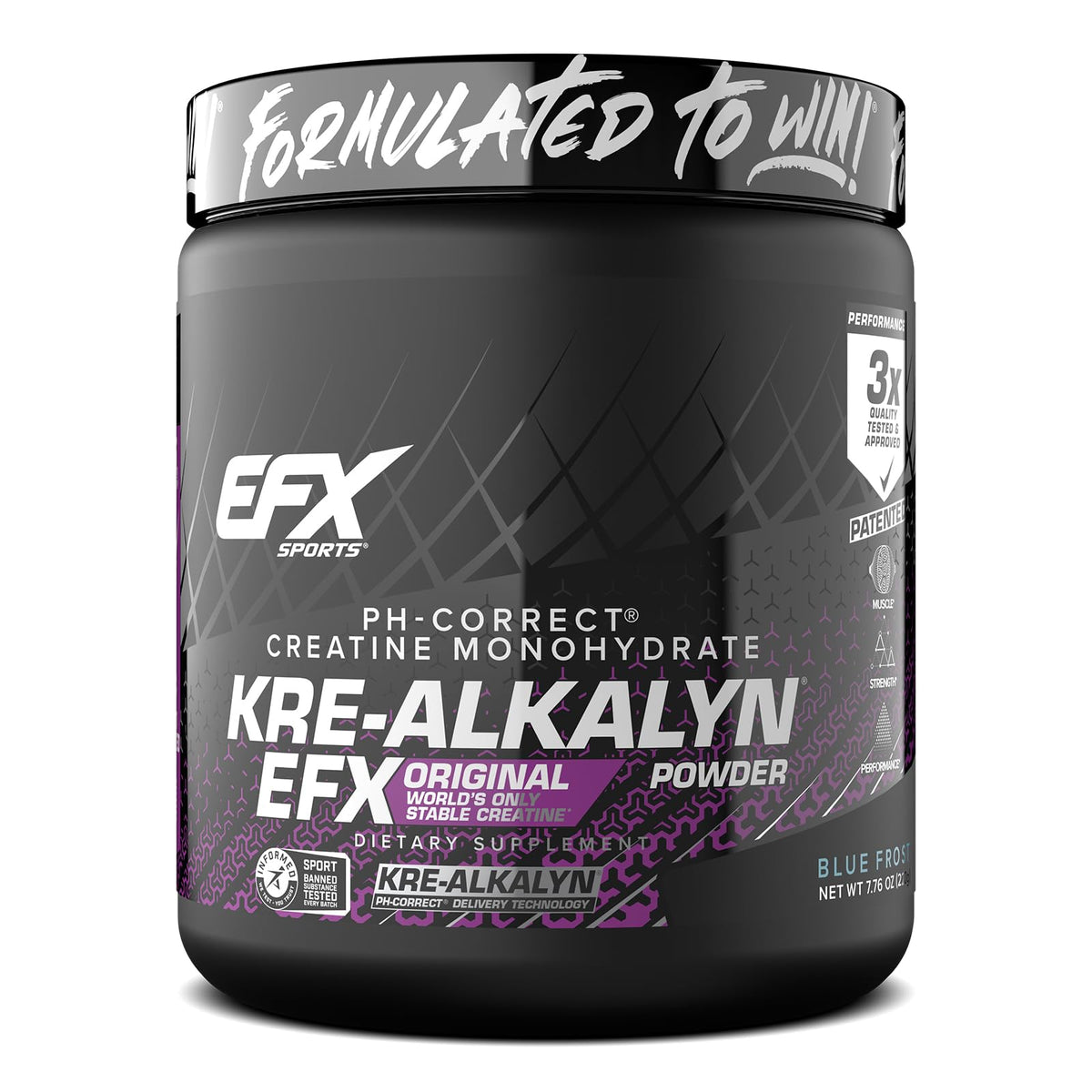 Kre-Alkalyn EFX en pot de poudre prêt pour l’entraînement