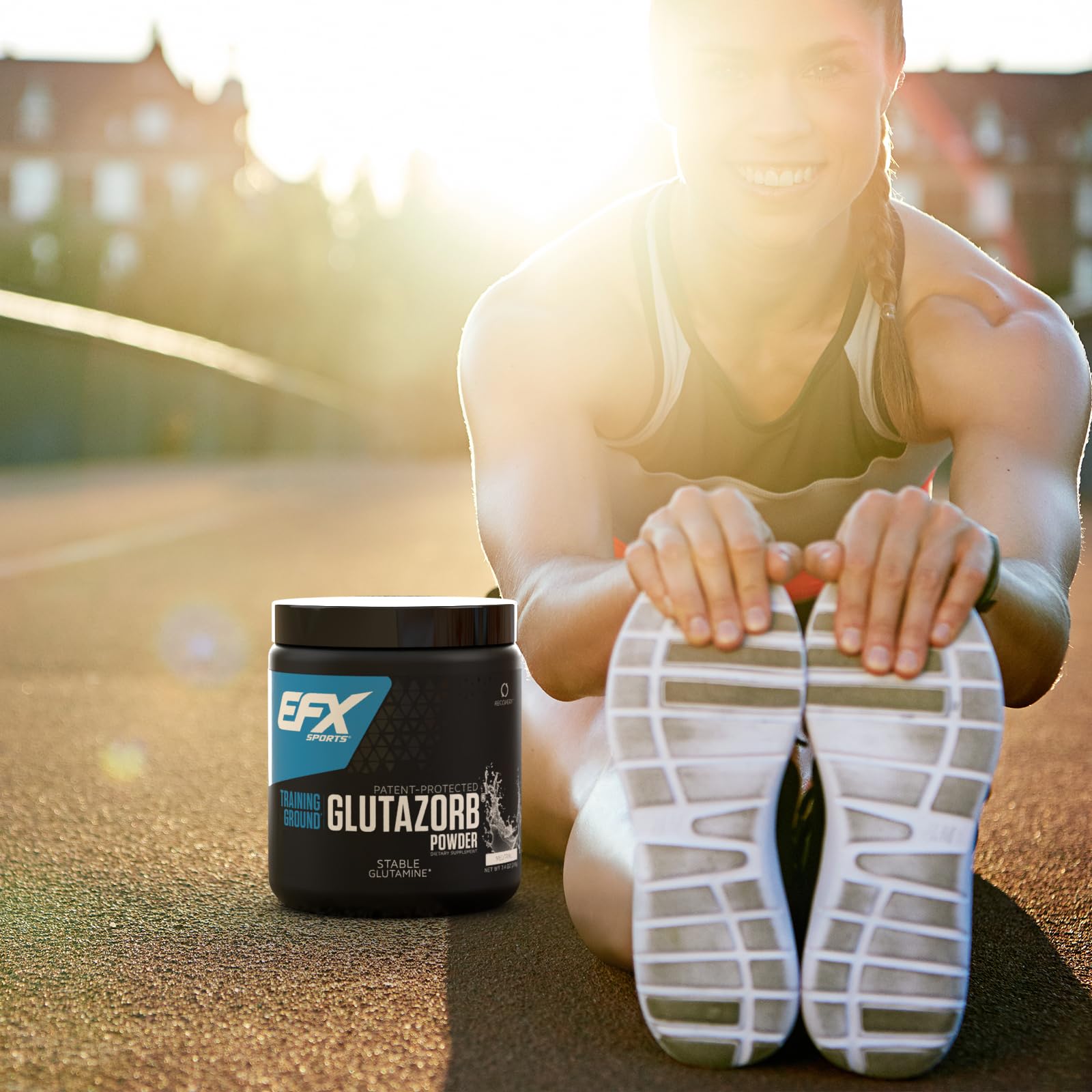 Poudre Glutazorb prête à être préparée après l entraînement