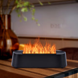 EGCUQ diffuseur d'arômes cheminée avec flamme douce pour ambiance cosy.
