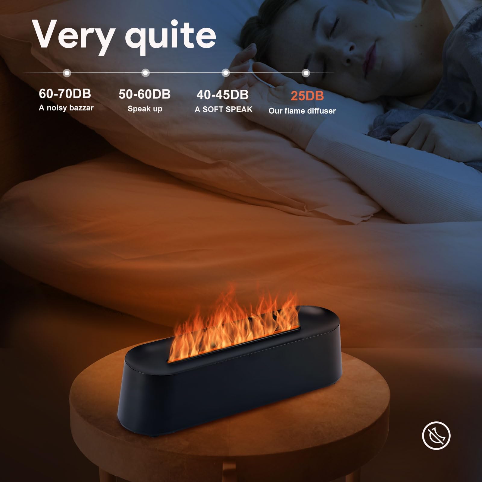 EGCUQ diffuseur lumière 7 couleurs pour changer d'ambiance.