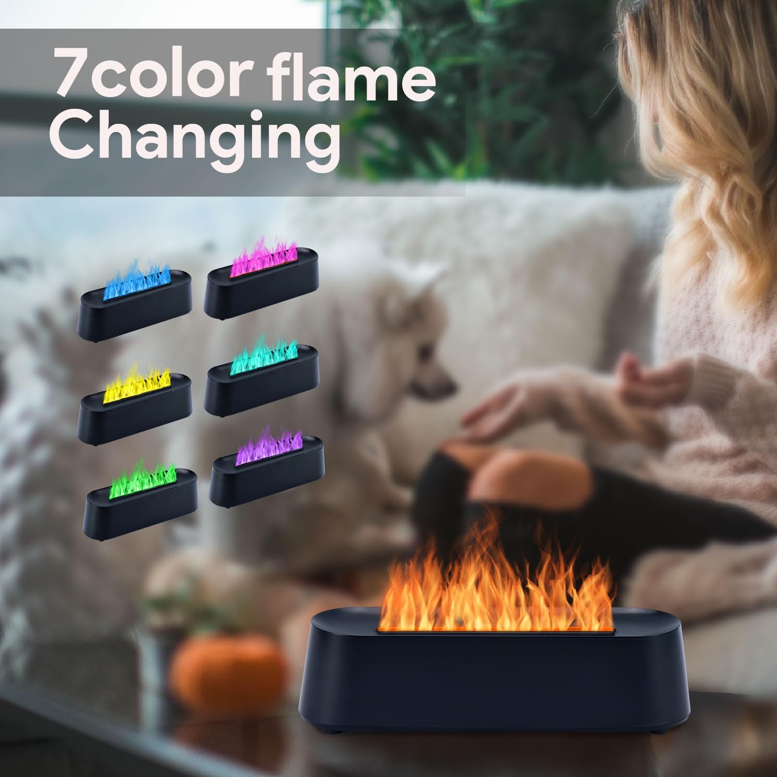 EGCUQ diffuseur d'arômes avec télécommande pour contrôle à distance.
