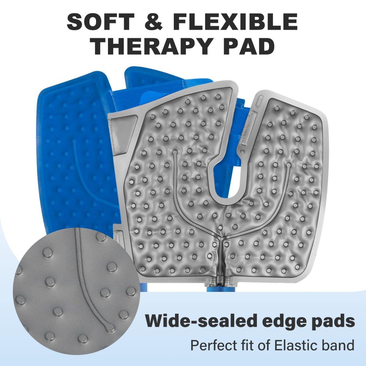 Egfvcbo coussin-genou flexible: adaptation précise au contour