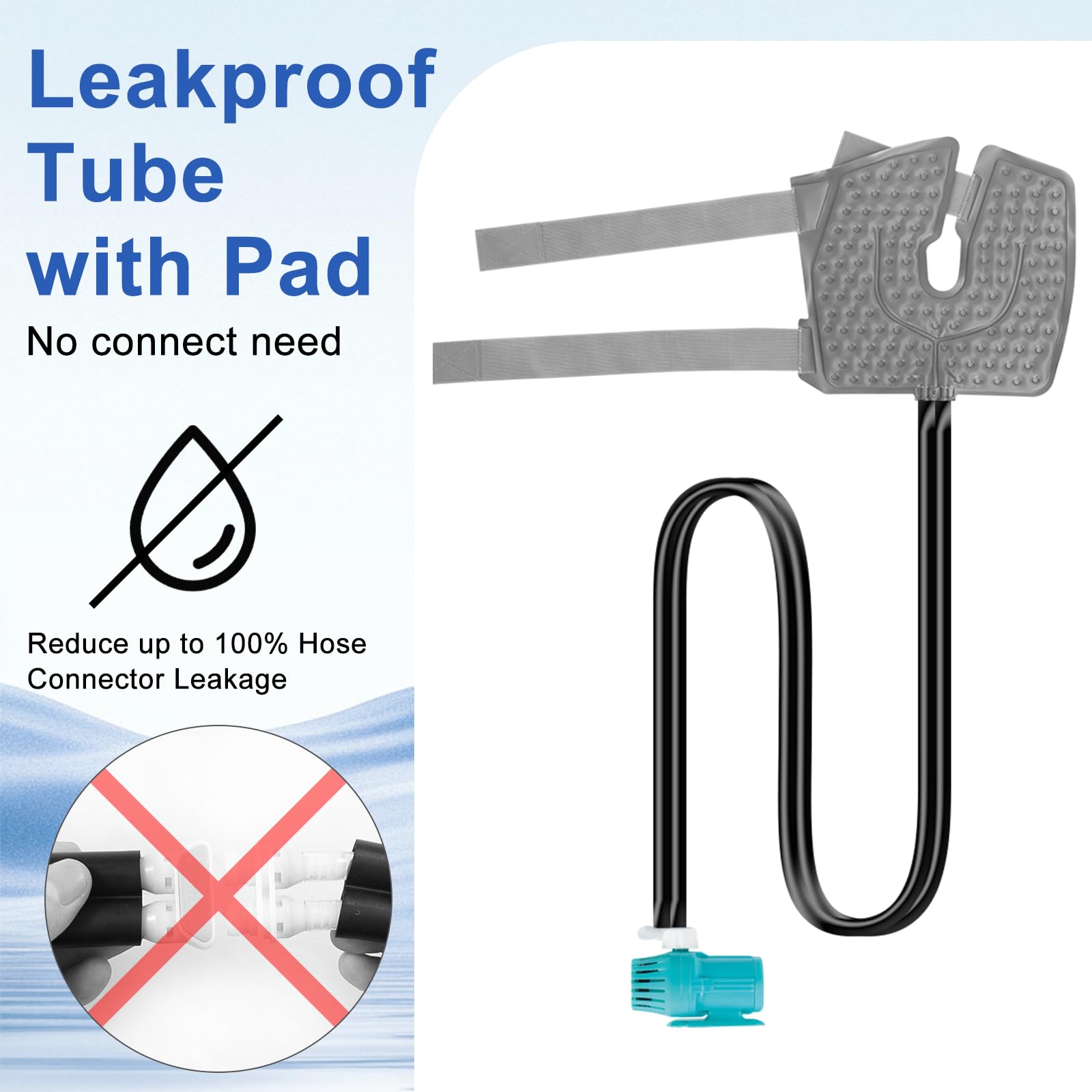 Egfvcbo pad compression genou adaptable permet un maintien sûr pendant la thérapie.