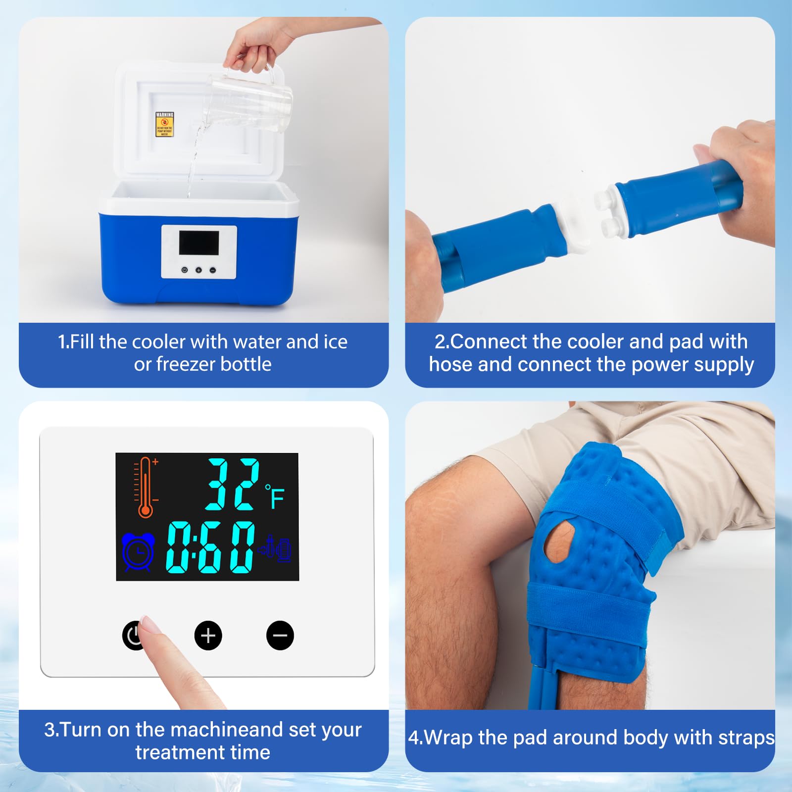 Egfvcbo usage domestique: thérapie froide à domicile pour récupération pratique.