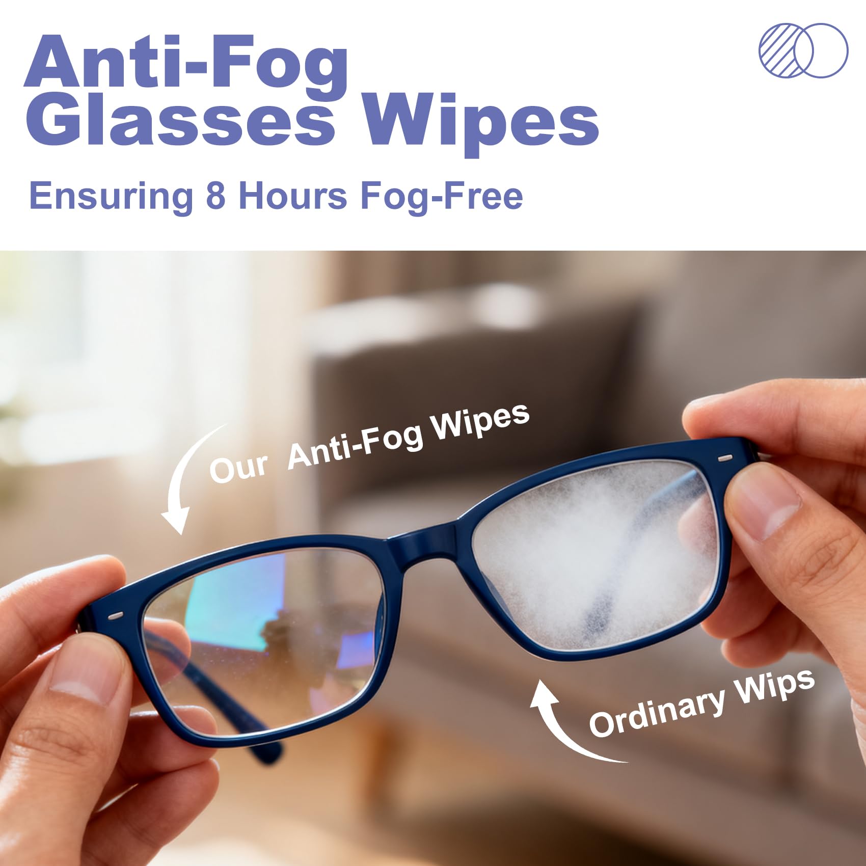 Lingettes nettoyantes Eglagen pour écrans et lunettes, faciles d'utilisation et sans traces