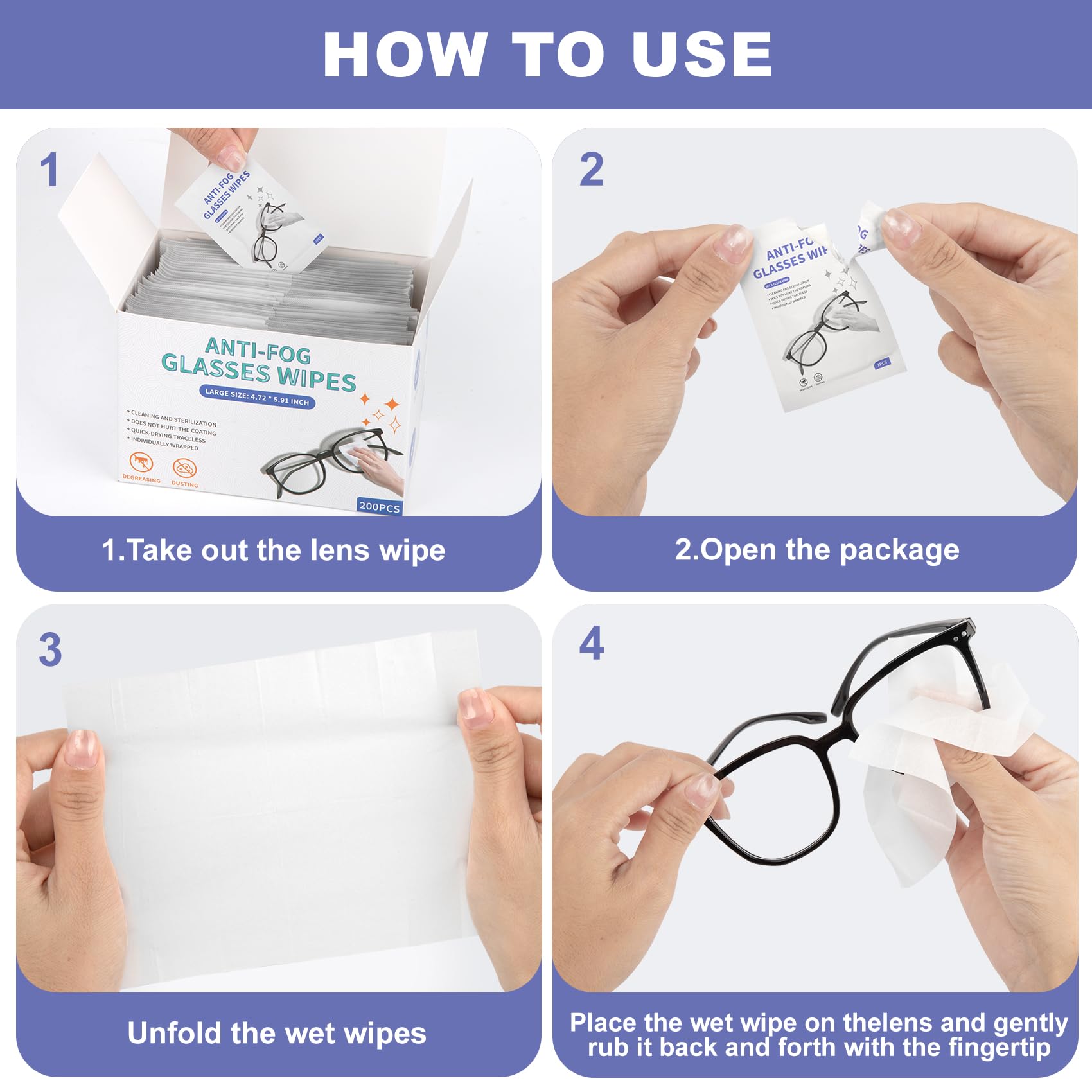 Lingettes Eglagen pour objectif caméra et smartphone, nettoient sans effort