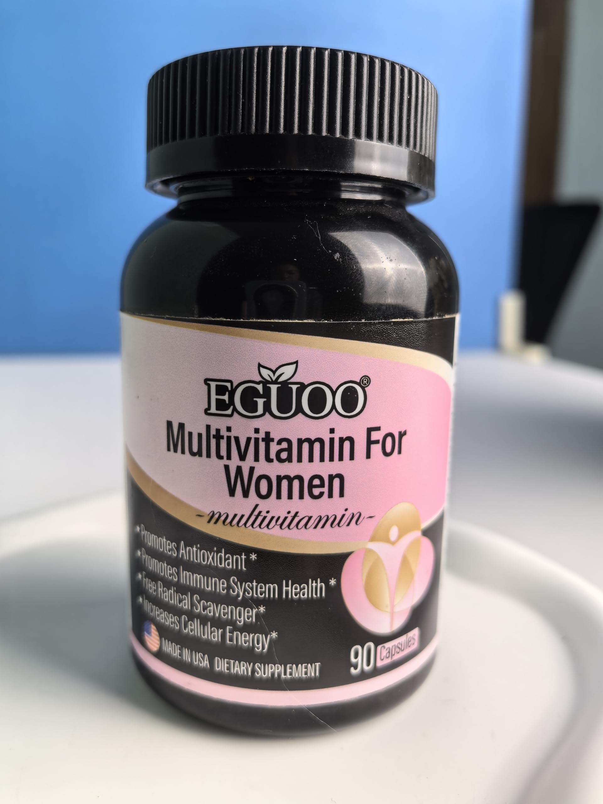 EGUOO multivitamine femmes capsules 90 favorisant l'énergie et le bien-être