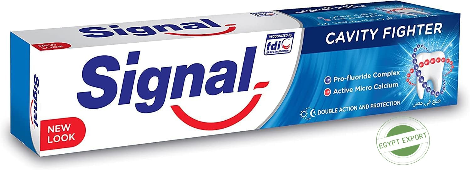 Premier plan Signal dentifrice, texture crémeuse et fraîcheur agréable