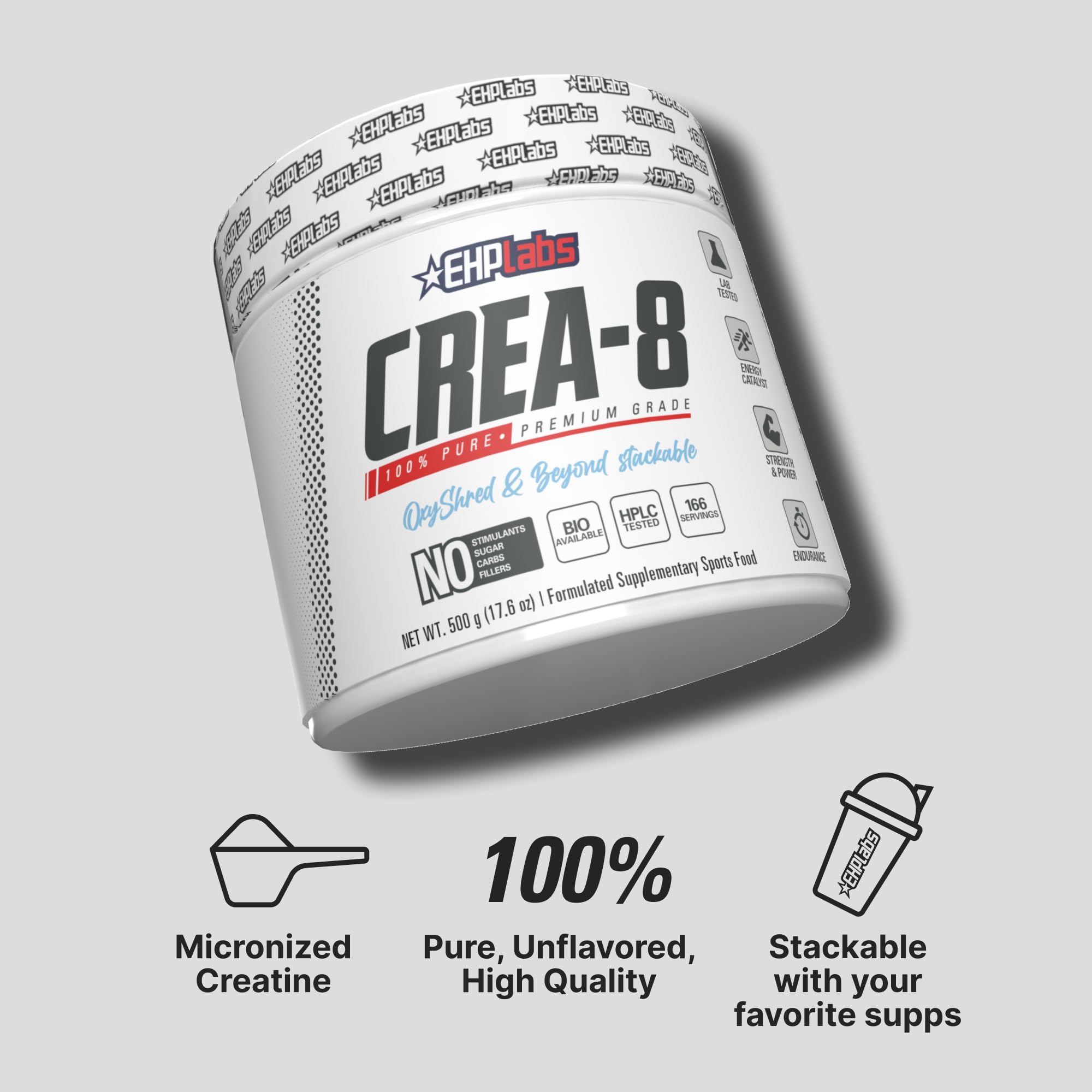 EHP Labs CREA-8 100 portions, solution économique pour la routine.