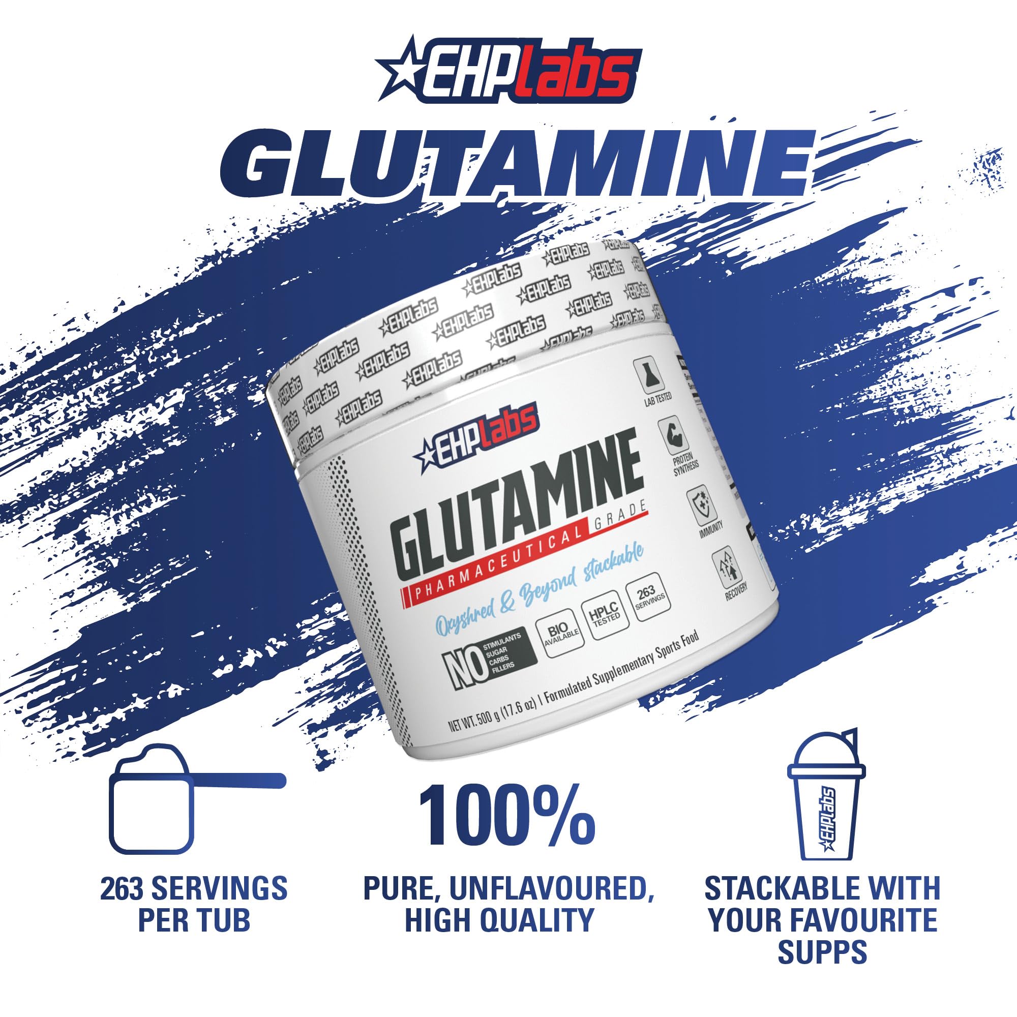 Préparation rapide dans l’eau avec L-Glutamine, pratique après l’entraînement