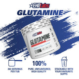Préparation rapide dans l’eau avec L-Glutamine, pratique après l’entraînement