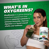 OxyGreens EHP Labs bouteille baies des bois sur plan de travail