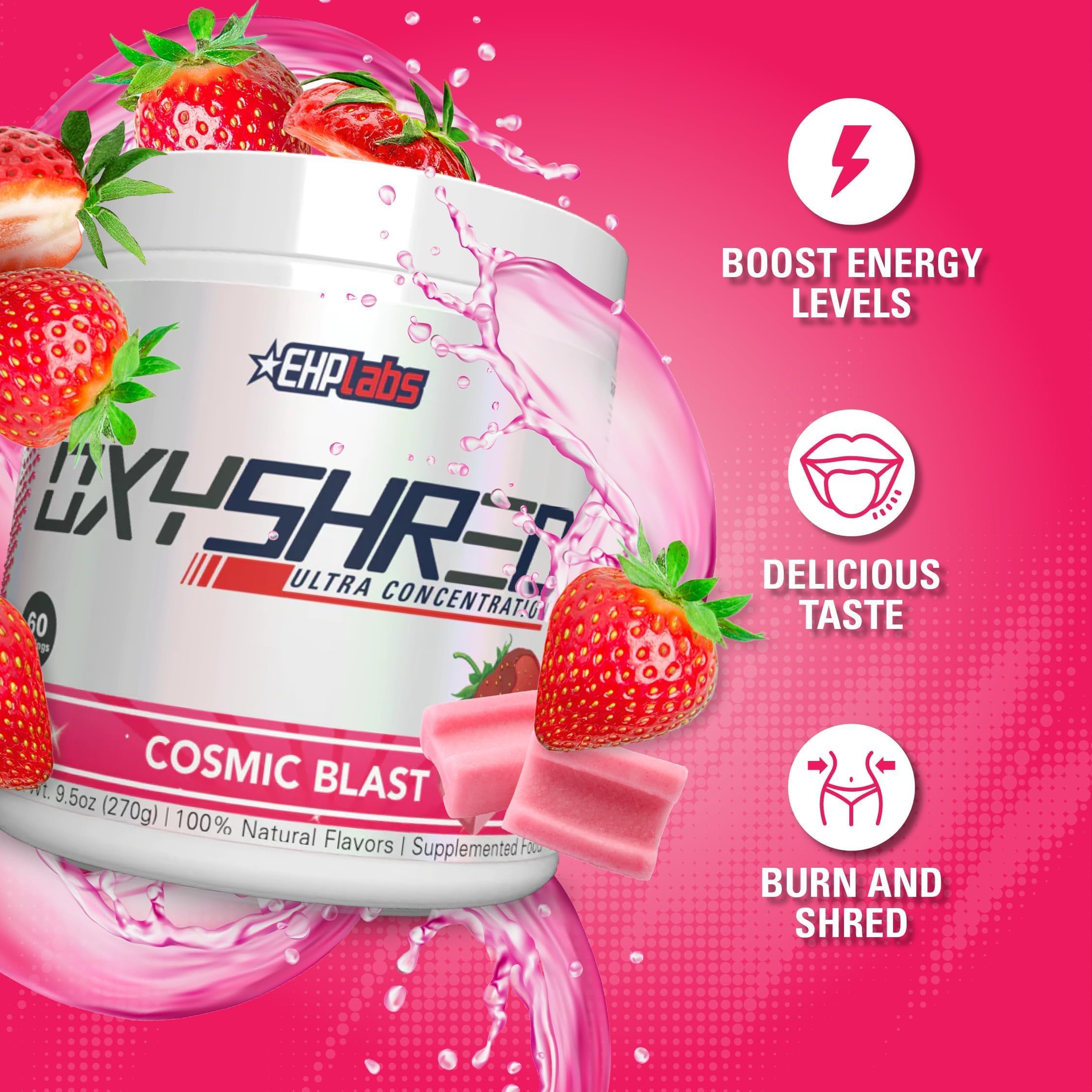 OxyShred L-glutamine en poudre soutient la récupération après l’effort.