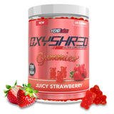Gommes OxyShred d’EHP Labs – emballage fraise, énergie instantanée sans crash