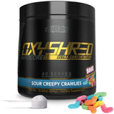 OxyShred Hardcore dans sa boîte prête à l’entraînement, énergie rapide