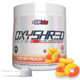 OxyShred d'EHP Labs dans le pot, énergie sans stimulant pour vos séances