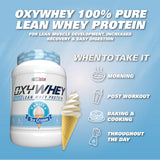 Mélange rapide d'OxyWhey: texture lisse et agréable.