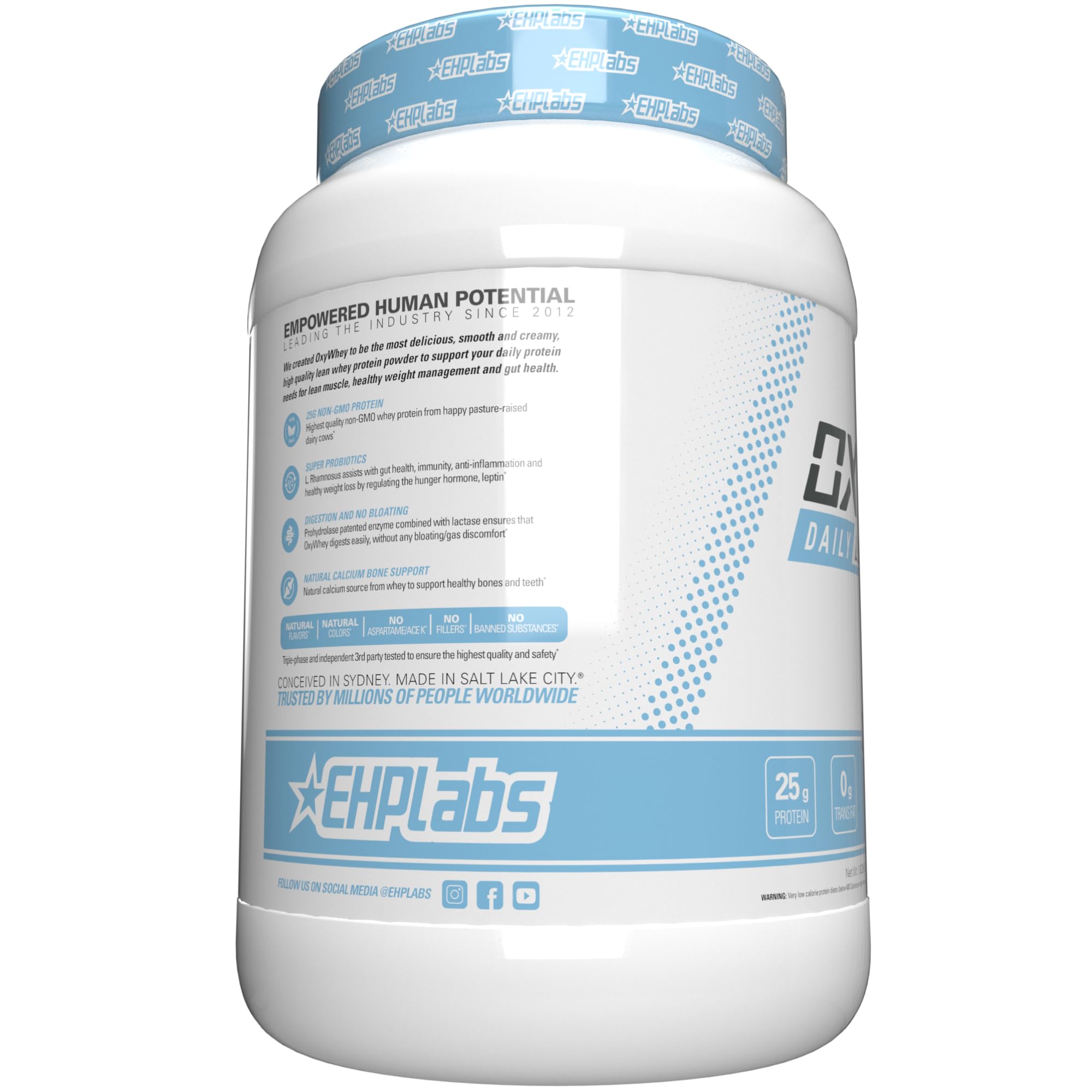 Usage quotidien d'OxyWhey après l’entraînement ou en collation.