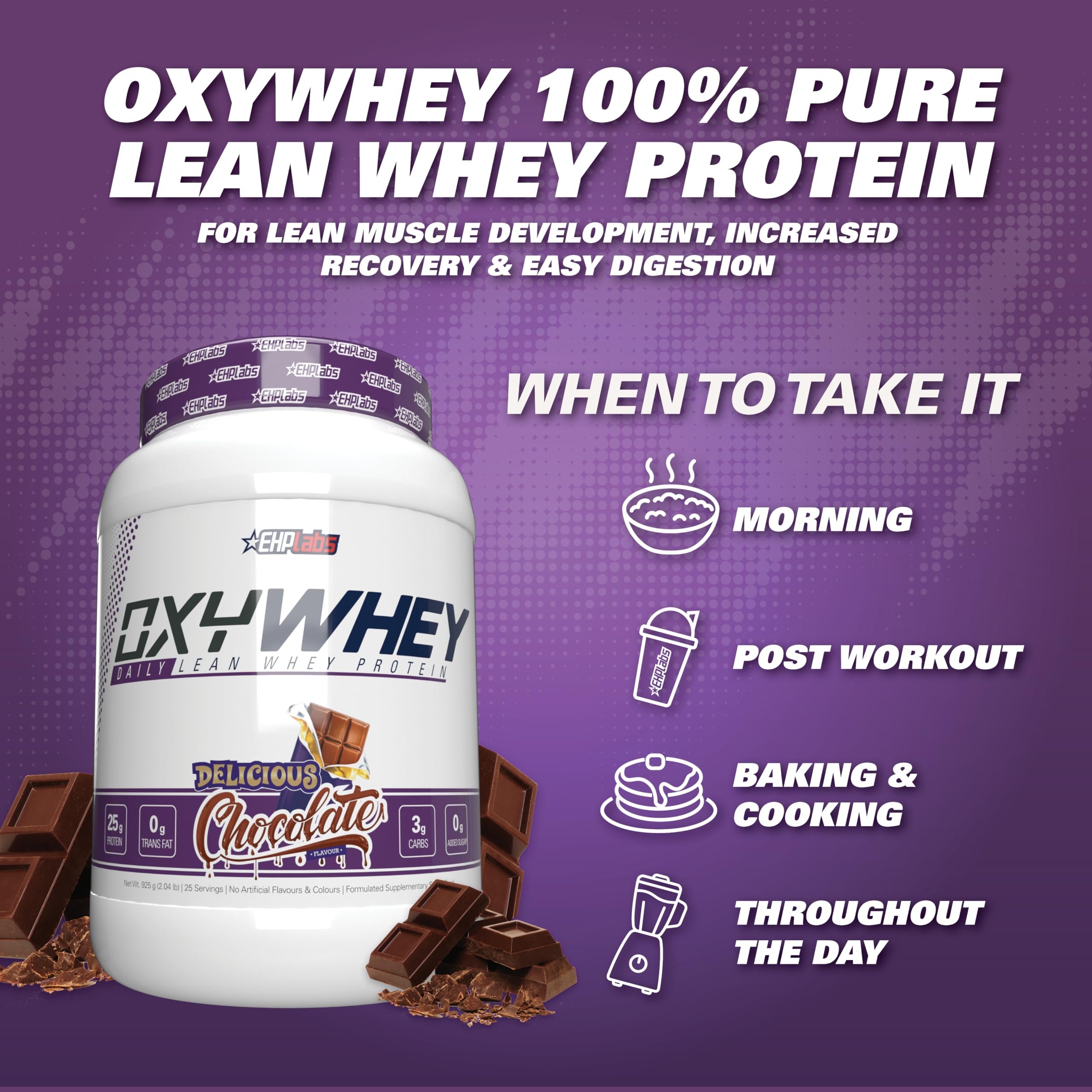 EHP Labs OxyWhey lactase-digestive : enzyme facilitant la digestion