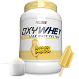 OxyWhey d'EHP Labs: bouteille protéine isolée pour récupération après entraînement.