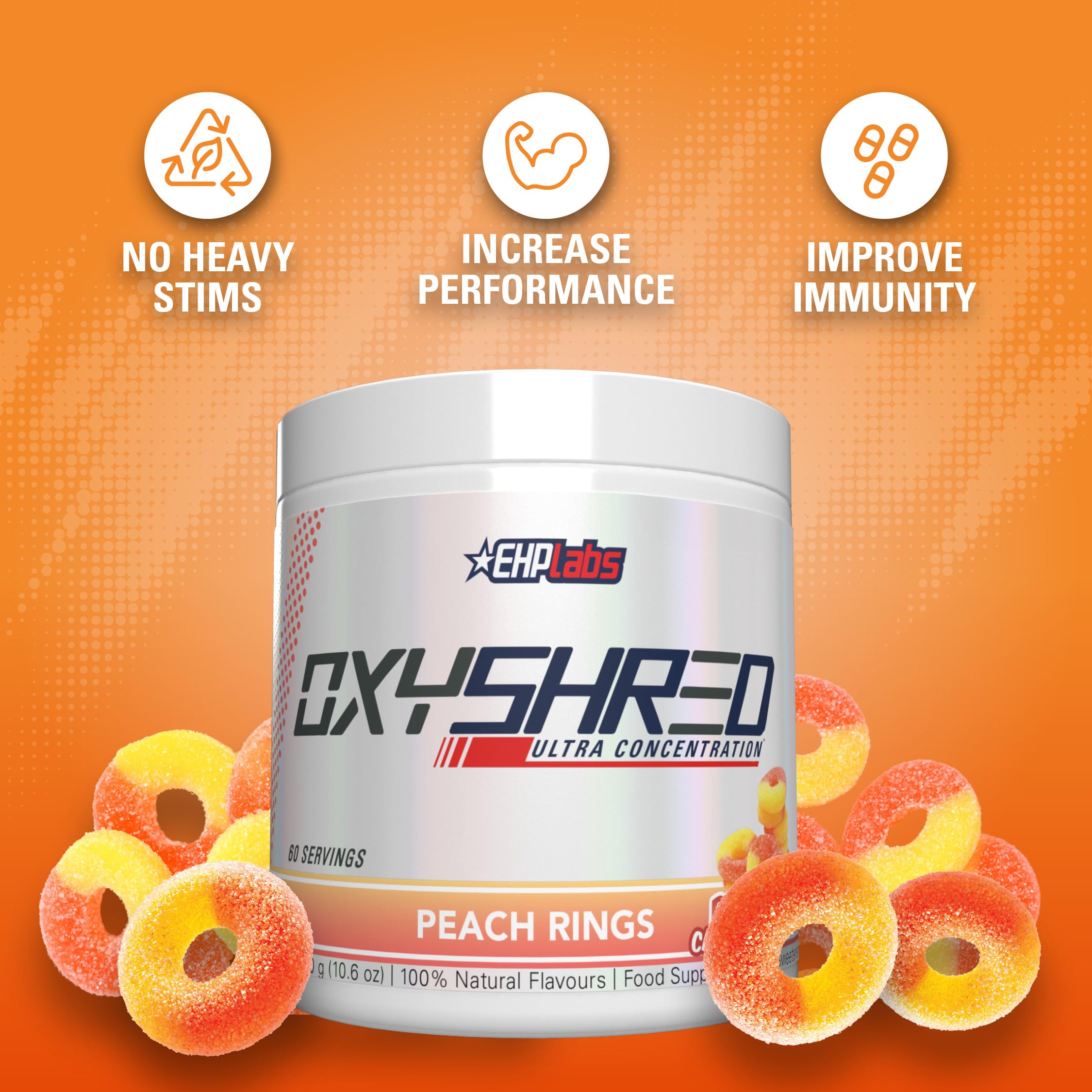 Bouteille OxyShred avec emblème, facile a preparer pour vos seances.