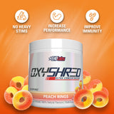 Bouteille OxyShred avec emblème, facile a preparer pour vos seances.