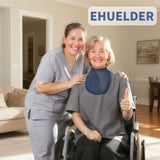 Couvre-tracheostomie EHUELDER navy, protège stomie et facilite le nettoyage.