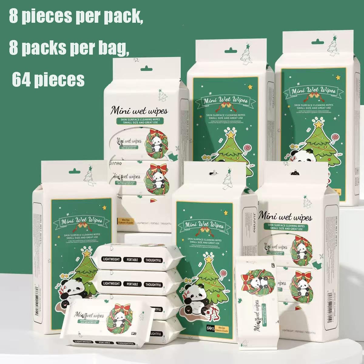 Format compact EIFER: lingettes mini idéales pour emporter lors des voyages.