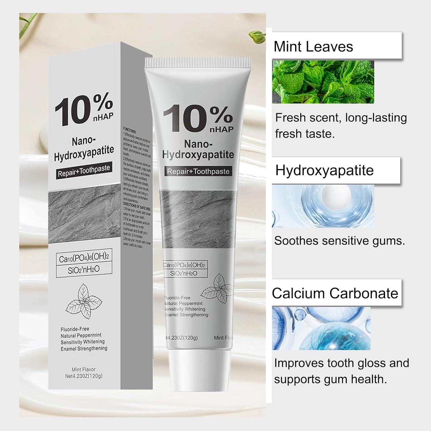 Pâte Eisnzlan hydroxyapatite soin douceur pour dents sensibles et gencives