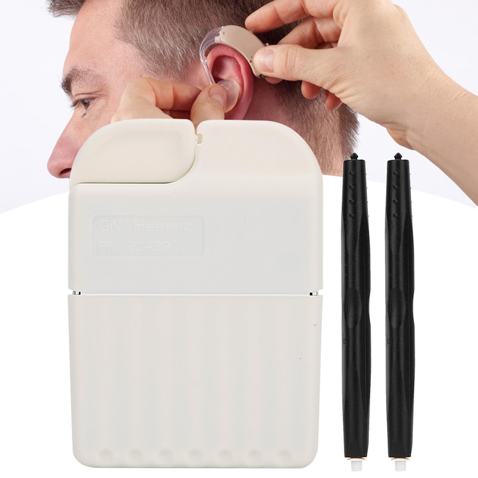 Filtre cérumen Eitonbu en ABS, durable et fiable pour un usage prolongé.