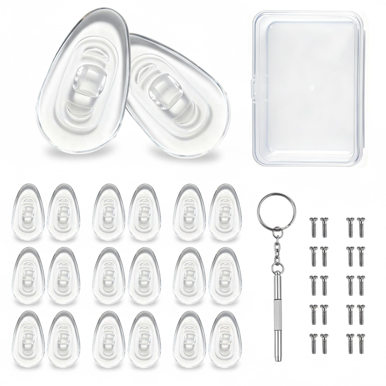 EJANBO coussins nasaux en silicone pour lunettes, confort durable et ajustement précis
