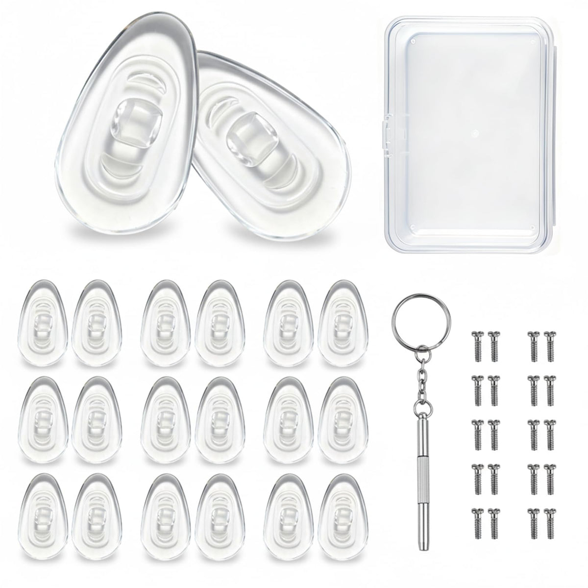 EJANBO coussins nasaux en silicone pour lunettes, confort durable et ajustement précis