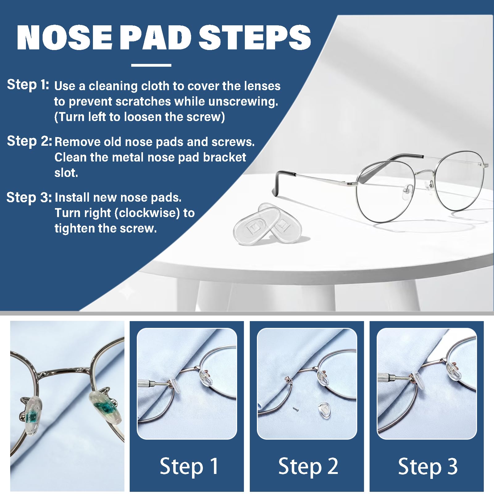 Tournevis micro 3 en 1 EJANBO pour réparation lunettes, installation rapide