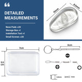 Vis pour coussins nasaux EJANBO en acier inox, fixation fiable des montures