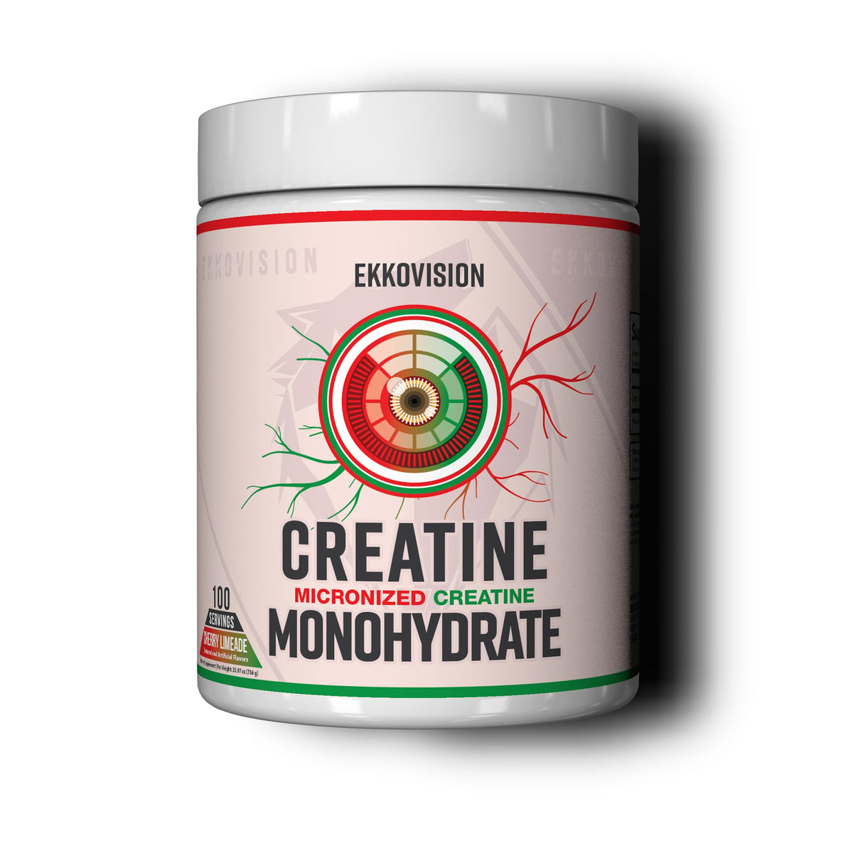 Ekkovision Creatine Monohydrate poudre micronisée, mélange facile pour entraînement.