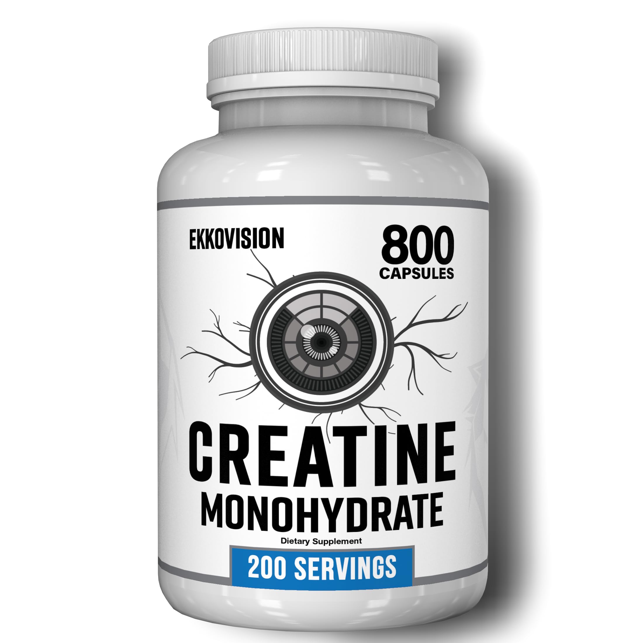 Ekkovision Créatine Monohydrate - capsules pour une prise facile lors de l'entraînement.