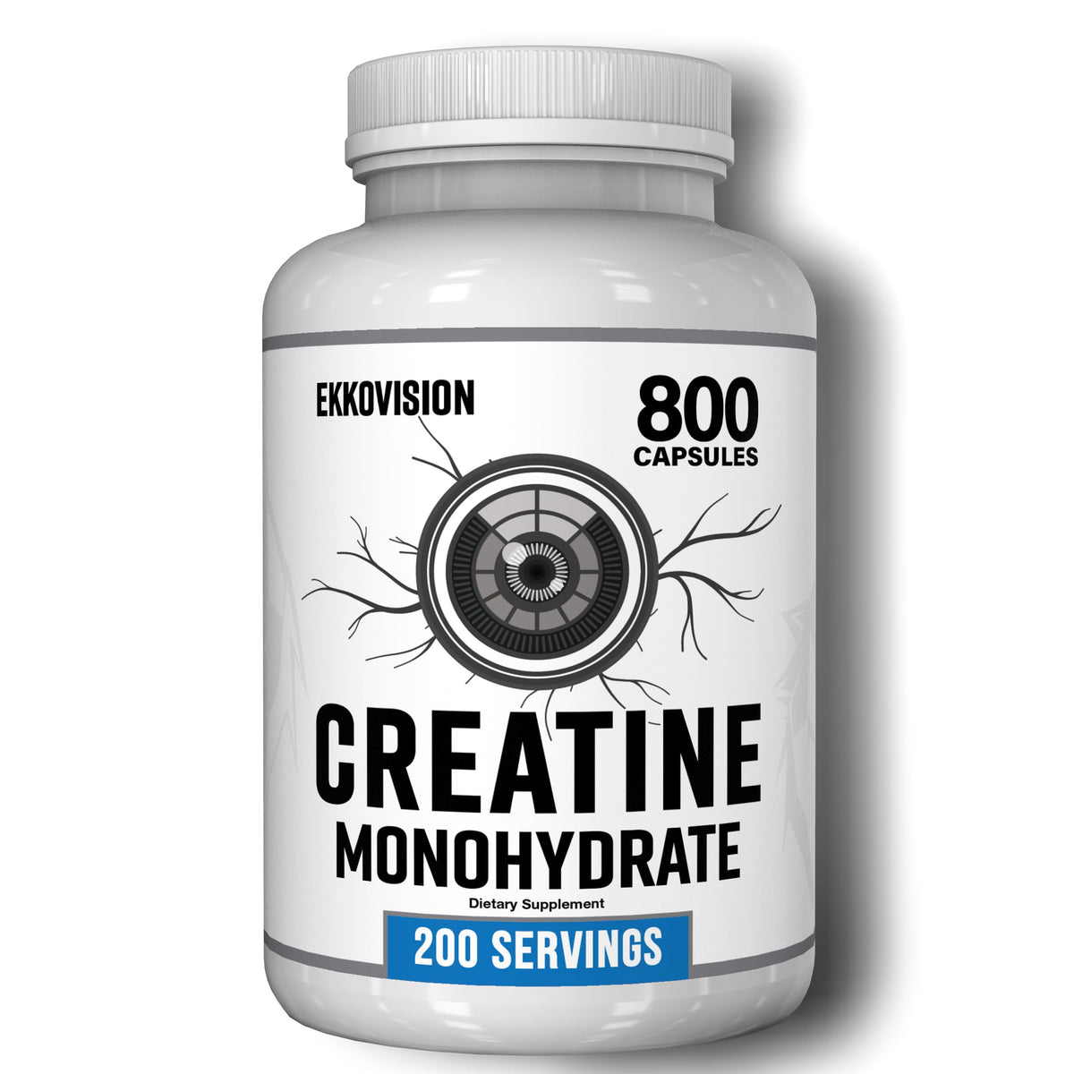 Ekkovision Créatine Monohydrate - capsules pour une prise facile lors de l'entraînement.