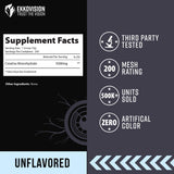 Ekkovision Créatine Monohydrate mélange-eau-smoothie pour une utilisation flexible.