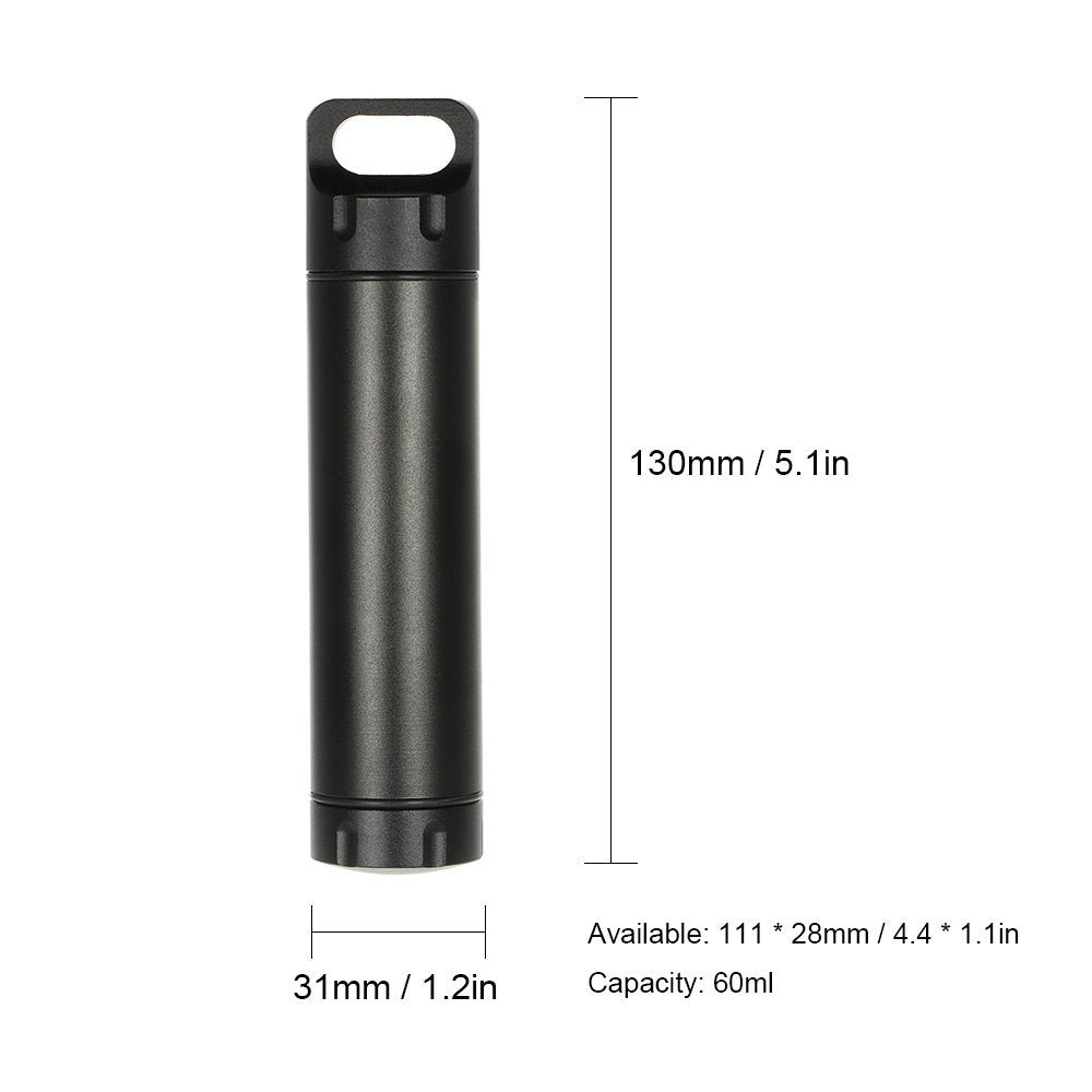 Conteneur pilules EKLOEN randonnée, étanche et compact.