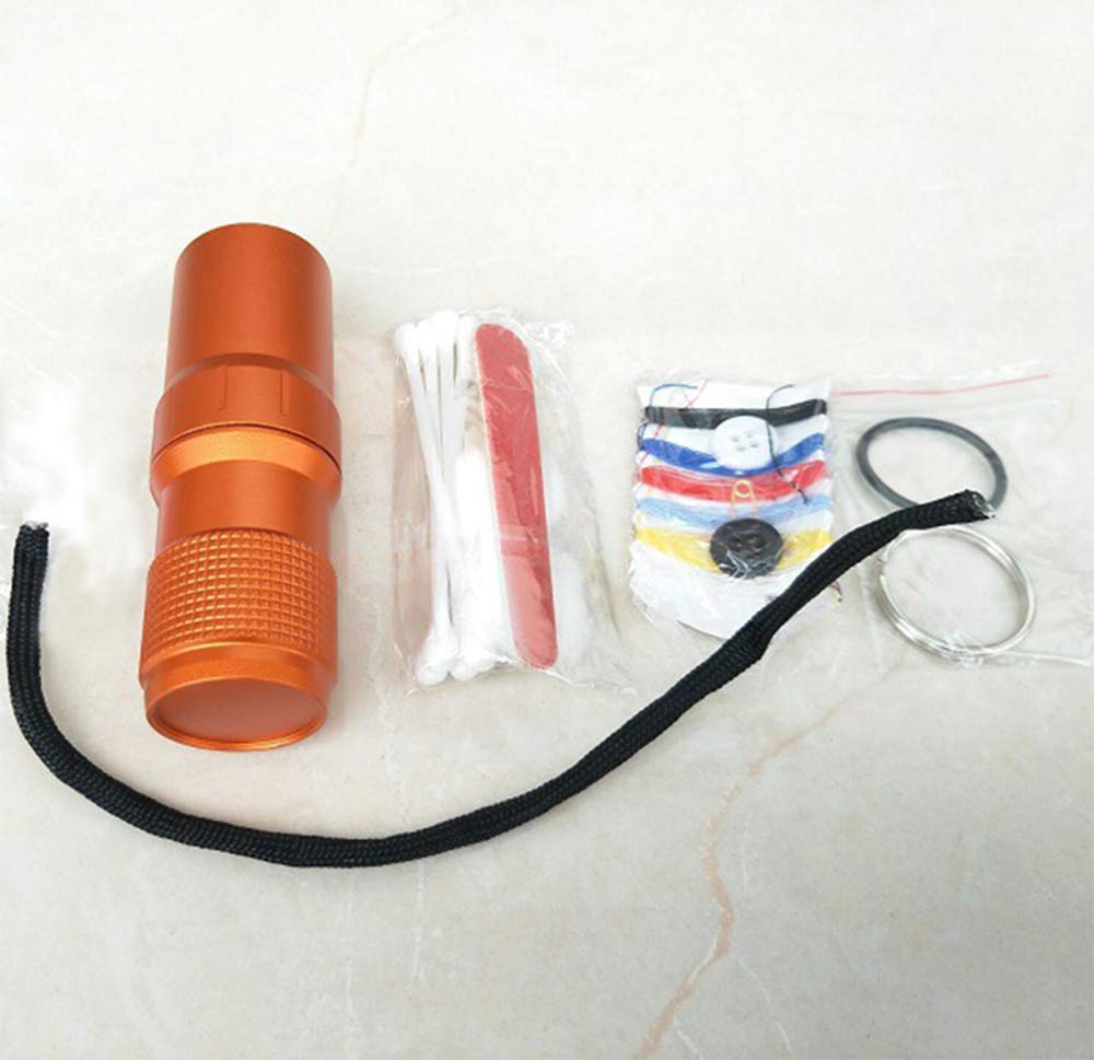 EKLOEN capsule EDC étanche orange avec attache-clefs pratique pour emporter l'essentiel