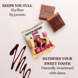 Ingrédients naturels du brownie ELAVI pour une douceur naturelle.