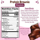 Texture moelleuse du brownie protéiné ELAVI, plaisir sans sucre ajouté.