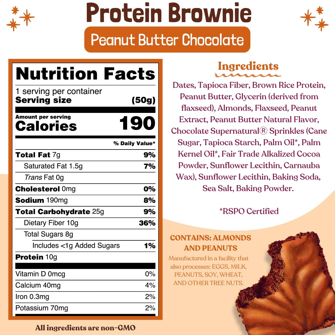 Elavi brownie texture moelleuse, parfait pour une collation rapide.