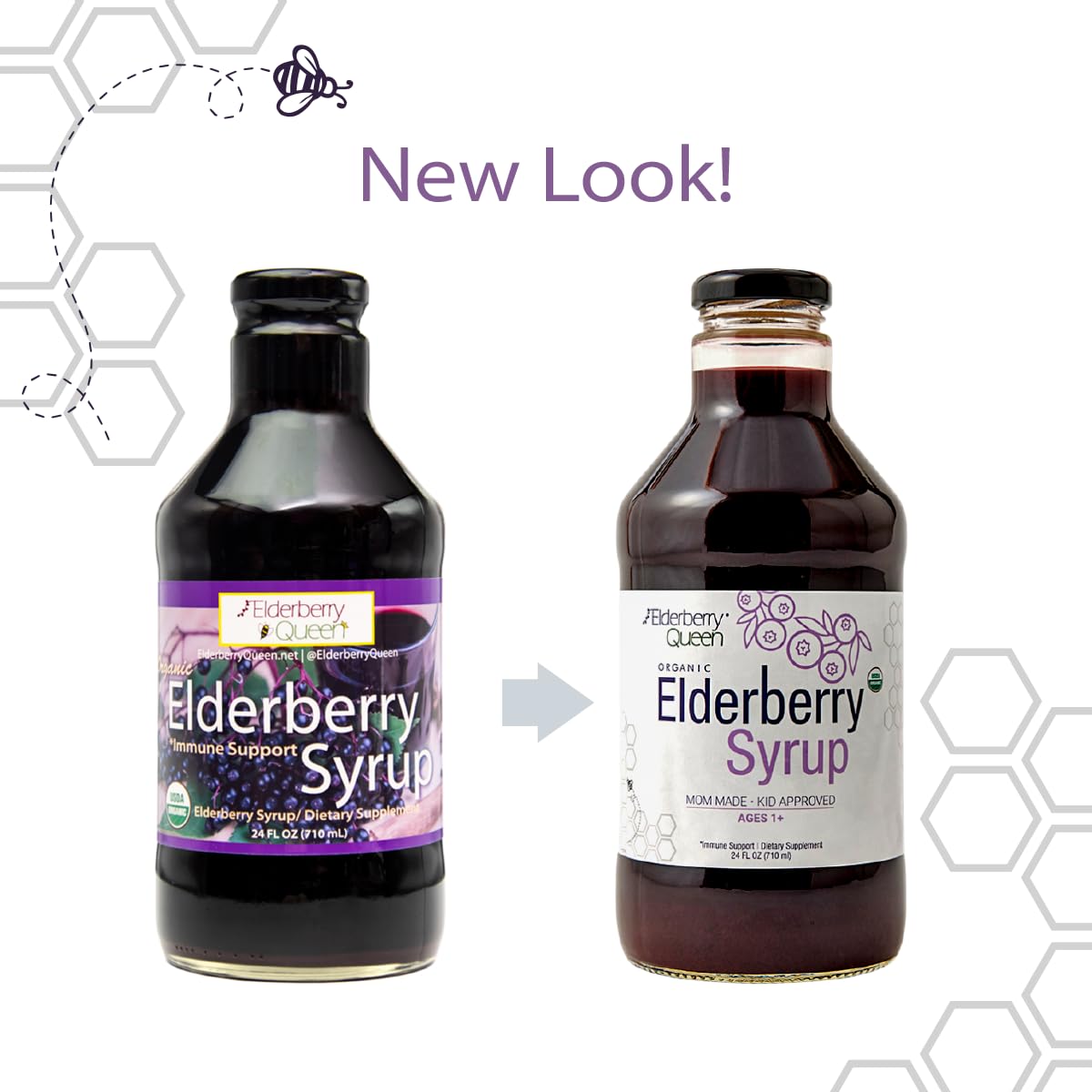 Cuillère doseuse Elderberry Queen, dégustation facile pour enfants.