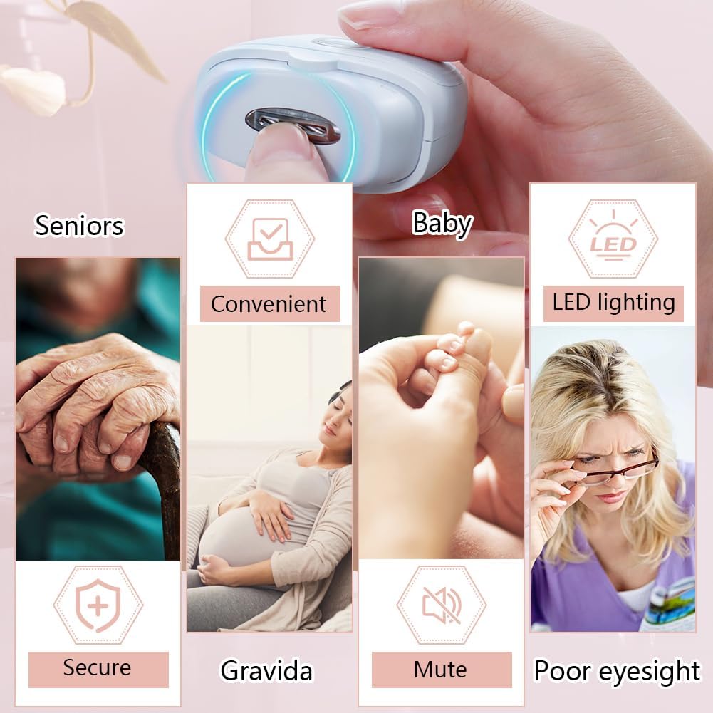 Sécurité intégrée du clip-ongles électrique pour une utilisation confiée à toute la famille.