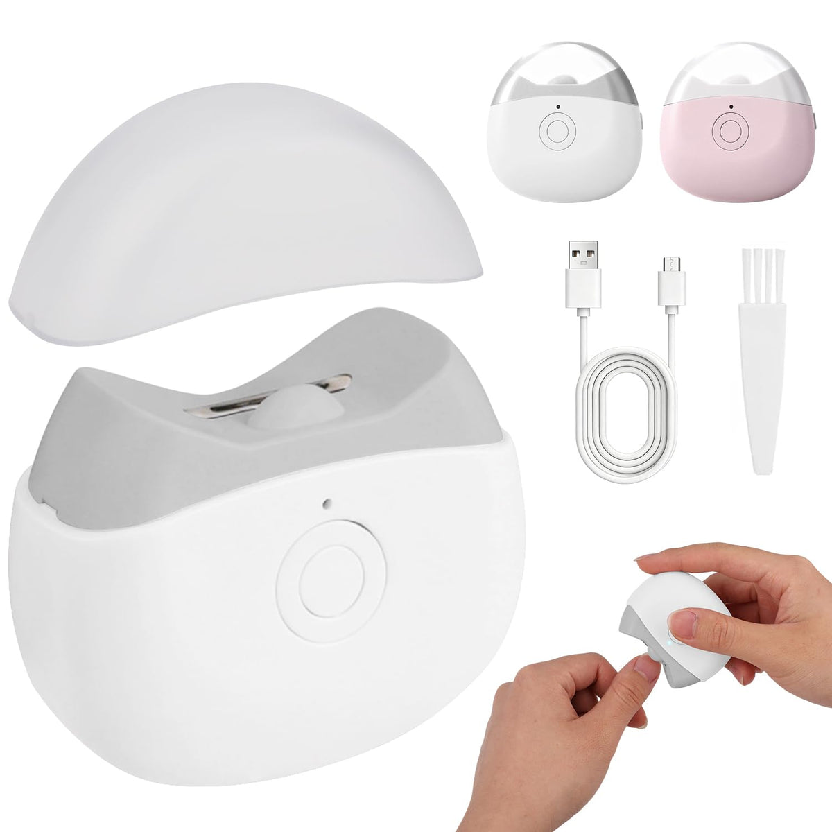 Coupe-ongles électriques vue avant avec précision et sécurité